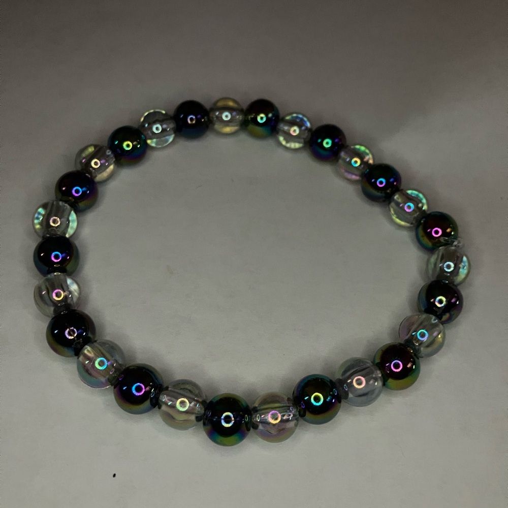 Iridescent Beaded Bracelet